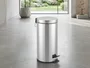 Lixeira Inox 20L com Pedal e Cesto Interno para Cozinha e Área Comum