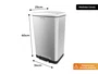 Lixeira Inox 30L Nobille Pedal Reforçado Com Amortecedor (Outlet)
