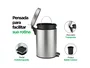 Lixeira Inox 3L com Pedal e Cesto Interno Banheiro e Cozinha