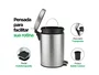 Lixeira Inox 8L com Pedal e Cesto Interno para Cozinha e Escritório