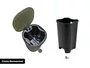 Lixeira Metal Linius Serenity 5L Cor Verde Sage e Pedal Com Amortecimento