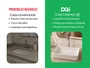 Cuba Retangular de Apoio para Banheiro Cerâmica Branca 50x33