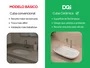 Cuba de Apoio para Banheiro Lavabo Retangular Cerâmica Branca Fosca 65x41cm