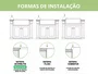 Cuba Dupla em Cerâmica Branca para Cozinha 83,8x45,7cm com Acessórios