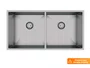 Pia Dupla Inox Escovado 80cm Para Cozinha Gourmet Com Válvulas De 4.1/2 (Outlet)