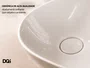 Cuba Pia Cerâmica Branca 55x39 de Apoio para Banheiro Lavabo Formato Orgânico