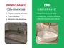 Cuba Pia Cerâmica Branca 55x39 de Apoio para Banheiro Lavabo Formato Orgânico