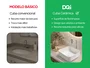 Cuba de Sobrepor para Banheiro Cerâmica Branca Quadrada 38x38