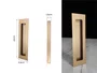 Puxador Concha/Cava 20cm Em Aço Inox Cor Dourado Zen (2un)