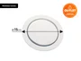 Ralo Redondo Embutido Click Inteligente Em Aço Inox Polido 15cm (Outlet)