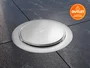 Ralo Redondo Embutido Click Inteligente Em Aço Inox Polido 15cm (Outlet)