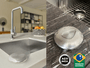 Sabonete Anti-Odor Em Aço Inox Escovado Ø7,7cm | Elimina Cheiros de Alho, Cebola e Peixe