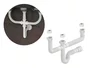 Sifão Triplo Sanfonado 58CM Universal Branco Para Cuba Dupla Com Escorredor Embutido
