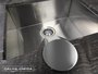 Tampa Decorativa Inox Escovado Para Valvula De 4.1/2"