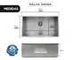 Tanque de Embutir Inox 55 Litros Pro para Lavanderia 60x40cm