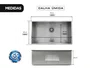 Tanque de Embutir Inox 65 Litros Pro para Lavanderia 70x40cm