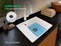 Tanque para Lavanderia em Cerâmica Branco com Torneira Extensível 44x42cm