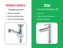 Torneira Basic Mobi Inox Para Banheiro e Lavabo de Bancada