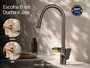 Torneira Monocomando Titânio Concept Extensível Com Porta Esponja Para Cozinha