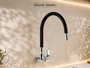 Torneira DQI de Parede Com Bica Flexível e Arejador Para Cozinha Área de Serviço Lavabo