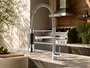 Torneira Gourmet Spring Flex Para Cozinha Cromada Monocomando