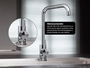 Torneira Monocomando Kitchen Em Aço Inox Polido Bica Giratória e Arejador