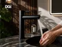 Torneira Aço Inox de Bancada Preta Para Banheiro e Lavabo Mobi DQI