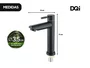 Torneira Aço Inox de Bancada Preta Para Banheiro e Lavabo Mobi DQI