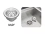 Válvula Premium 3.1/2'' Em Aço Inox 304 Para Cuba Pia De Cozinha Pino Inox