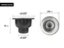 Válvula 3 1/2'' Em Aço Inox 304 Para Pia De Cozinha e Tanque