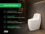 Vaso Sanitário Monobloco com Caixa Acoplada em Cerâmica Branco Soft Close