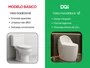 Vaso Sanitário Monobloco Branco Com Caixa Acoplada Formato Oval