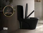 Vaso Sanitário Monobloco Cerâmica Preto com Caixa Acoplada